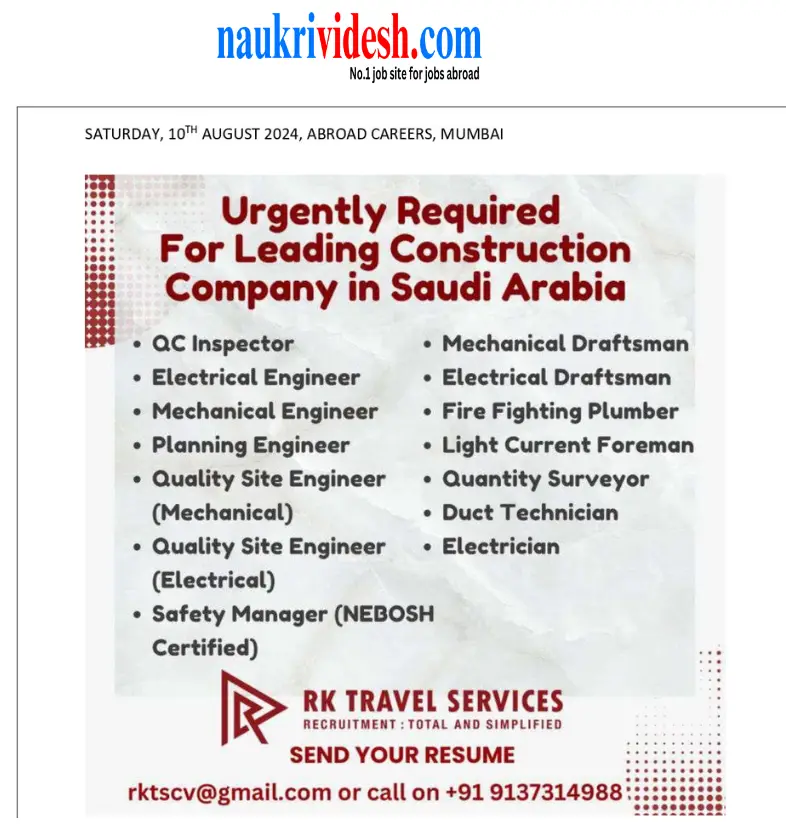 SAUDI ARABIA JOBS