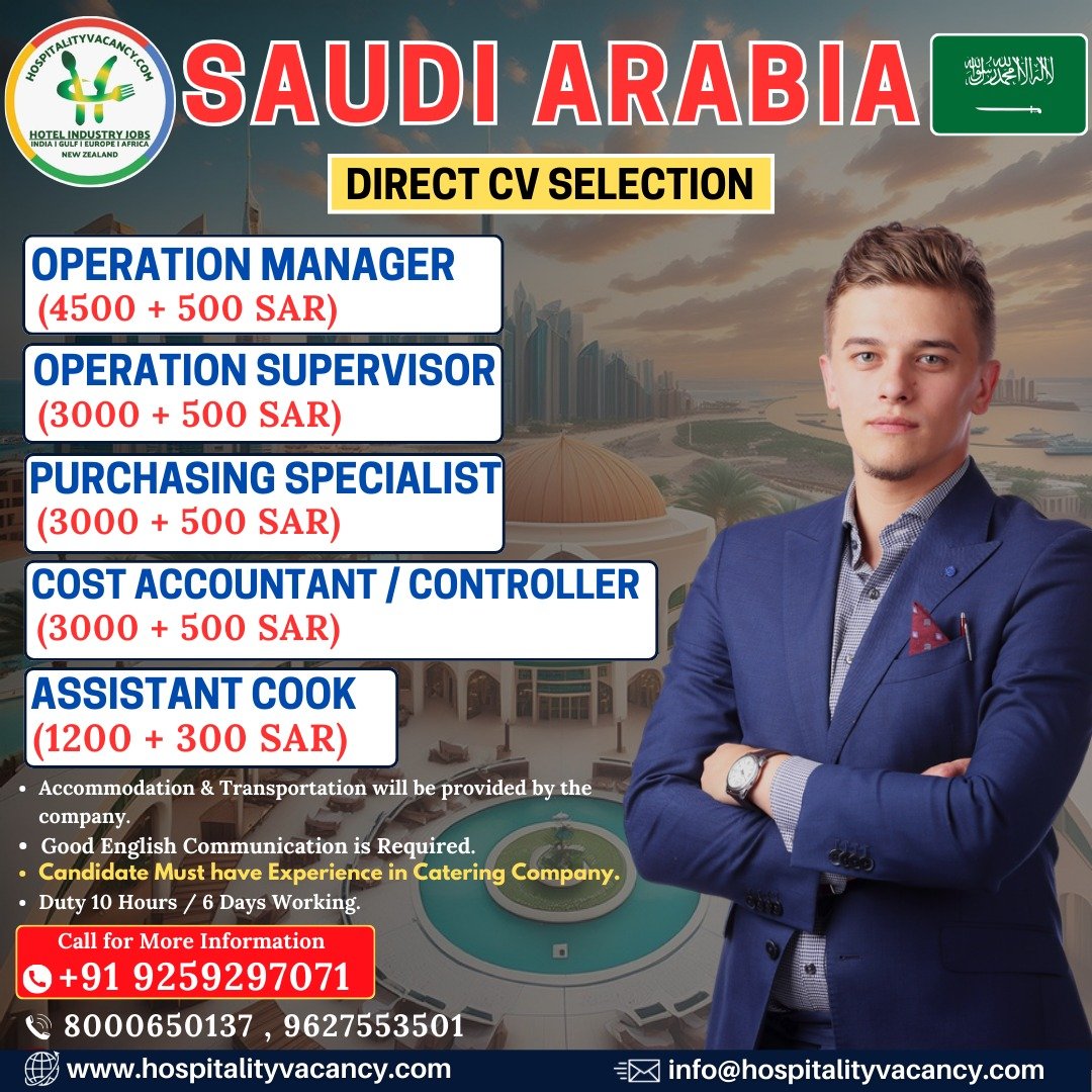 Job opportunities in Saudi hotels