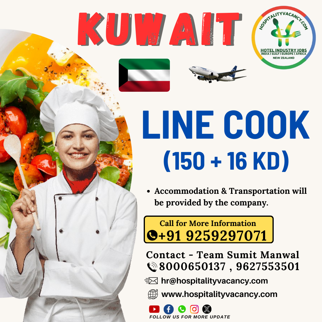 Line Cook Opportunities at Kuwaiti Hotels