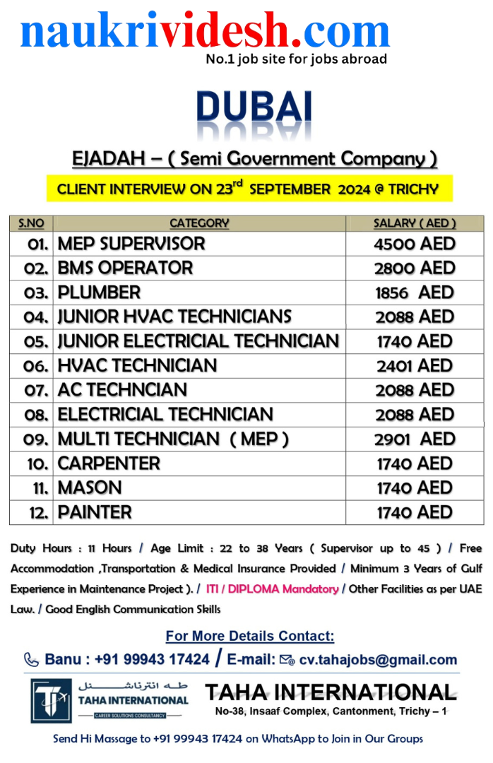 Jobs in Dubai