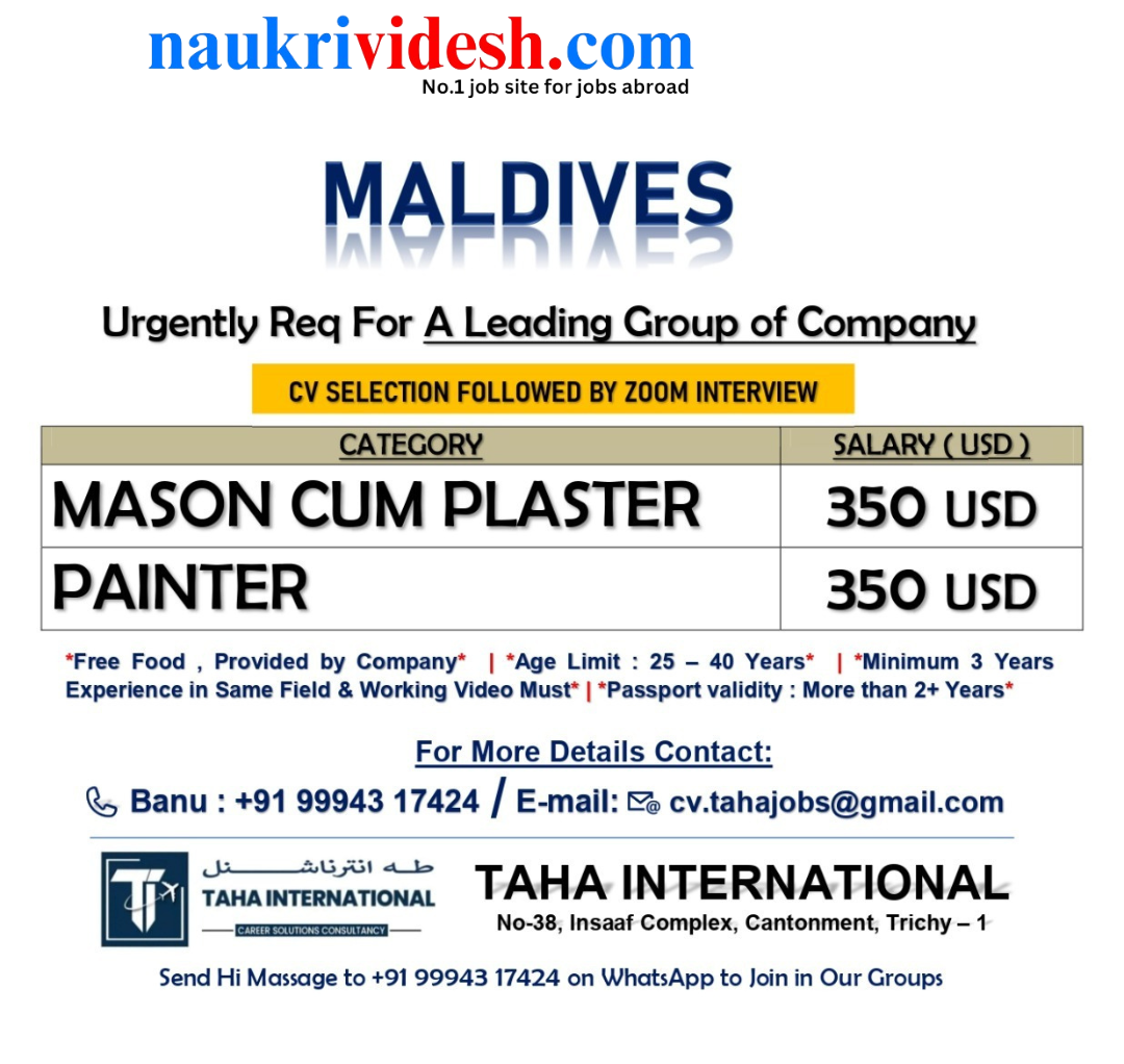 Jobs in Maldives