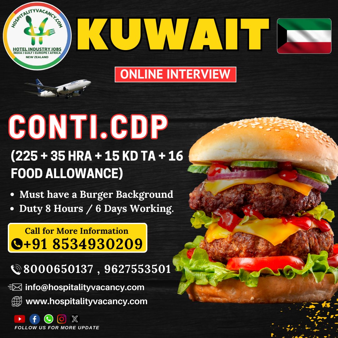 Exciting Hotel Job Opportunities in Kuwait for Continental CDP