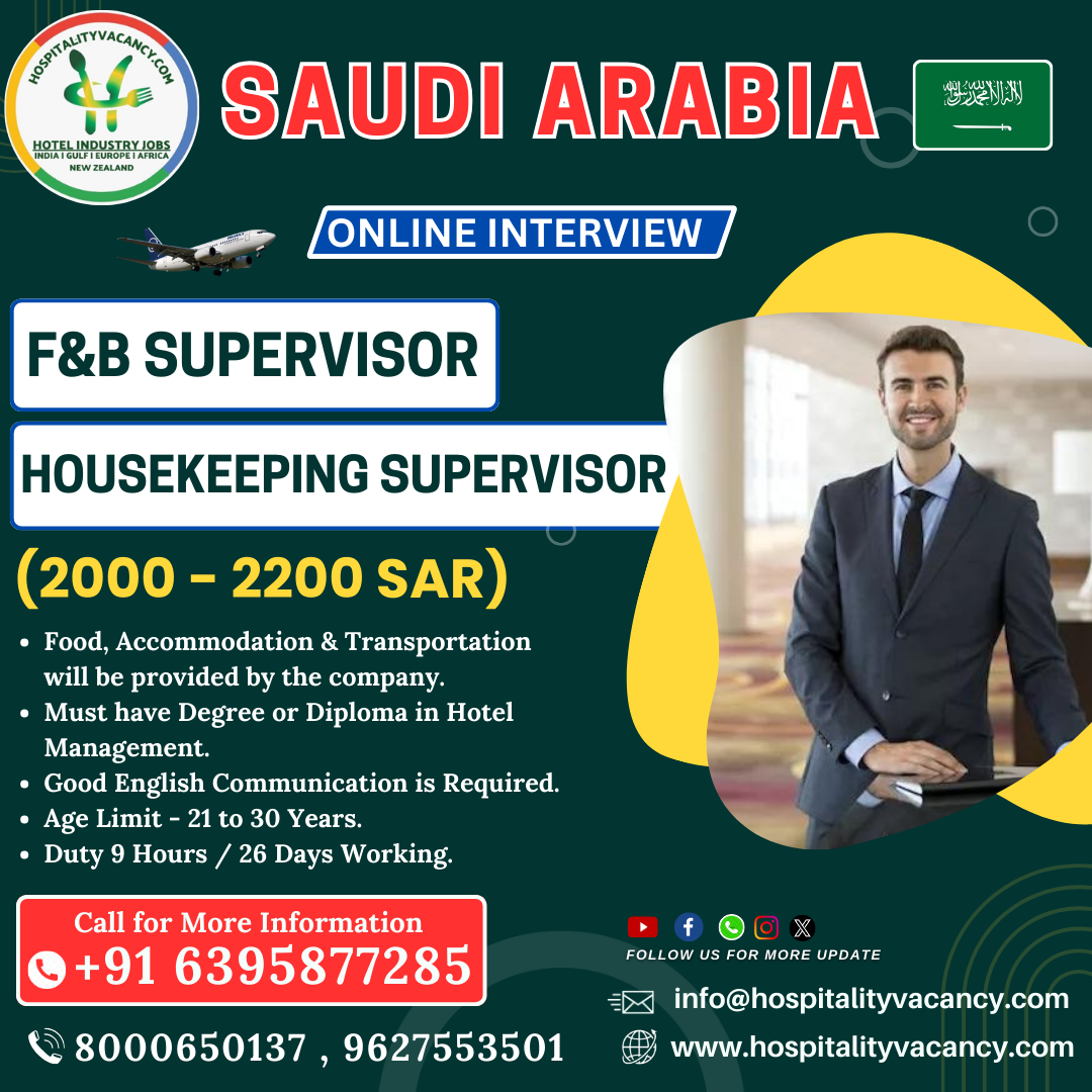 Exciting Hotel Jobs Await in Saudi Arabia