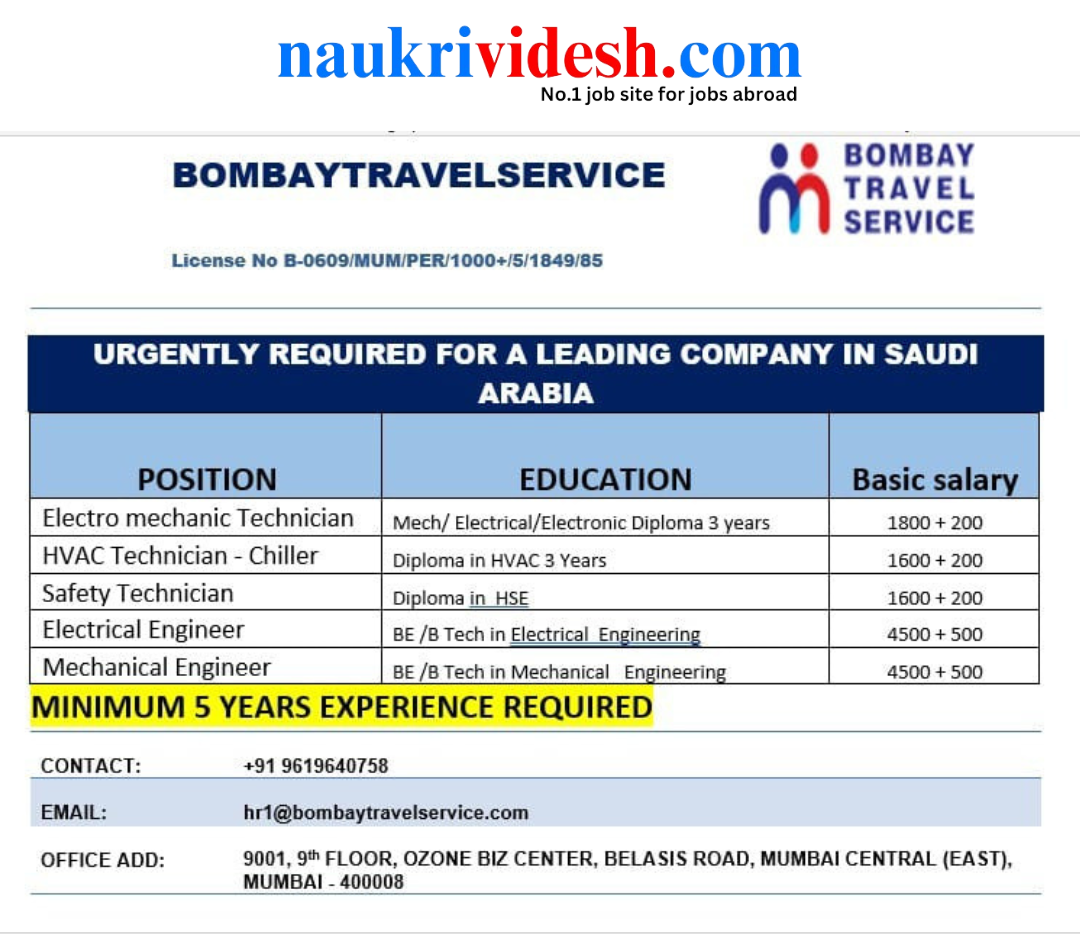 Jobs in Saudi Arabia