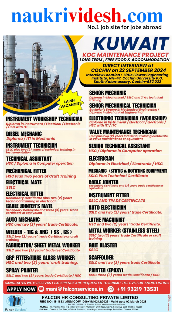 Job vacancies in Kuwait