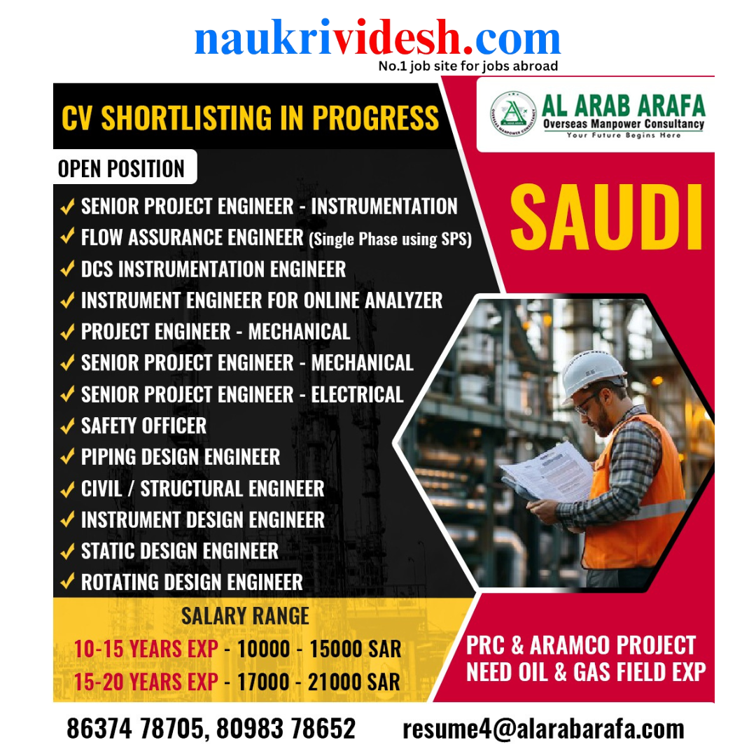 Jobs Available in Saudi Arabia