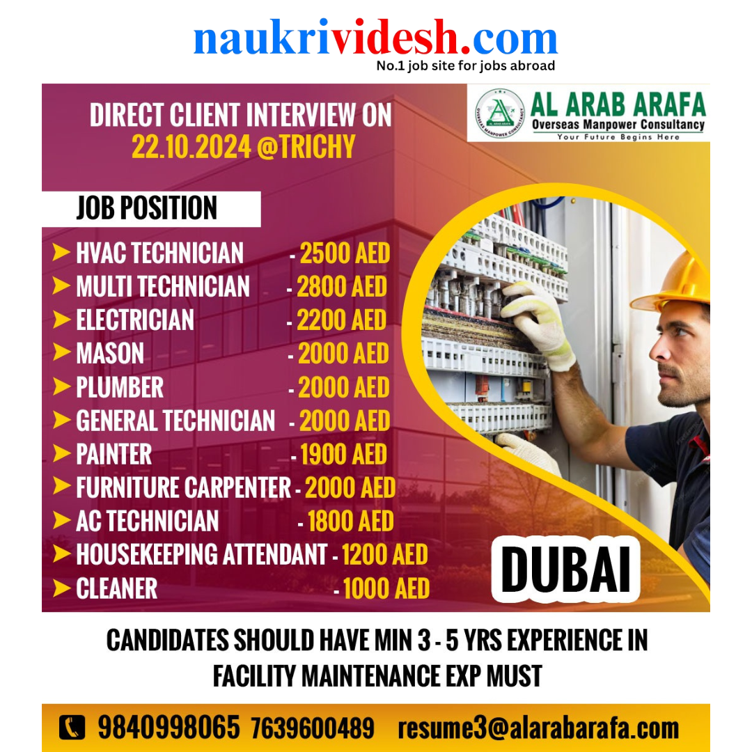 Job vacancies in Dubai